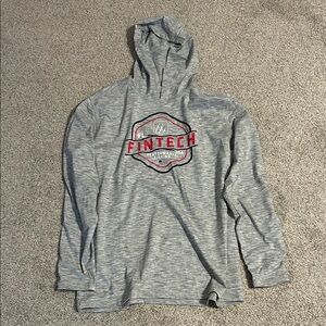 Fintech Professional Fishing Hooded Pull Over Short Size Large